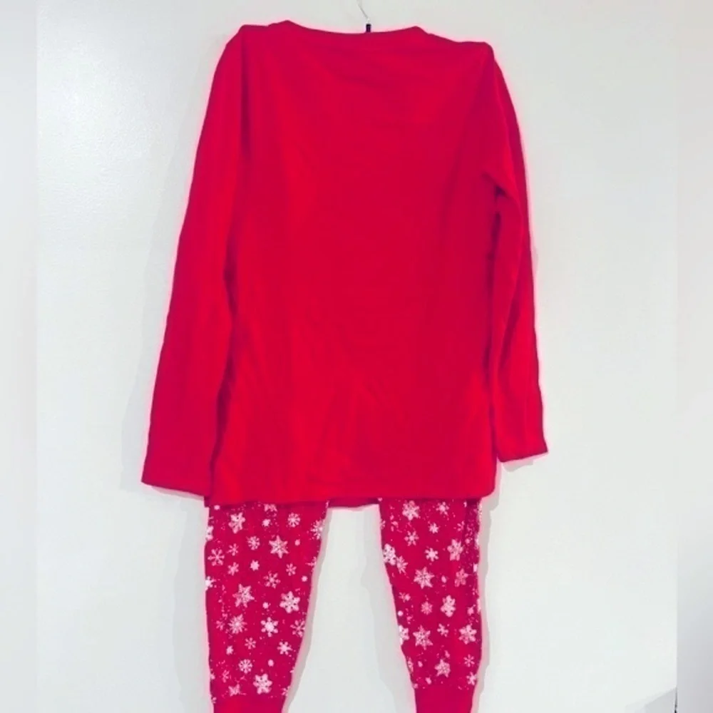 FAMILY PAJAMAS Matching Women's Merry Snowflake Mix It Family Pajama Set L